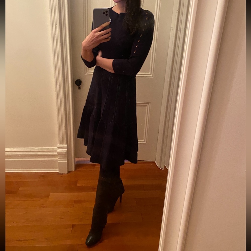 Sandro navy dress